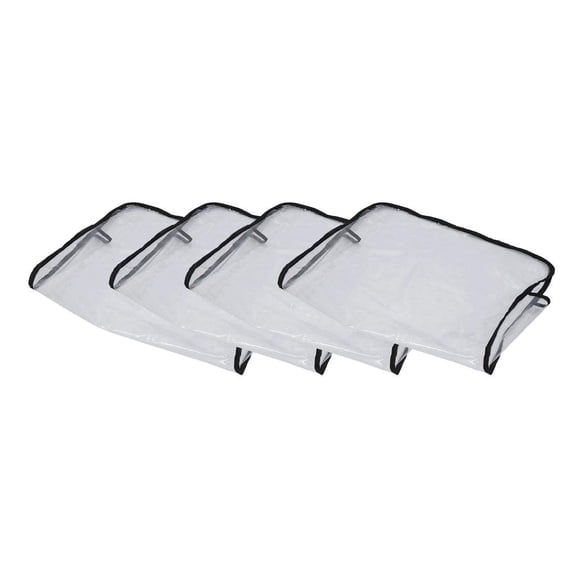 4x Barber Back Cover - Salon Waterproof Clear Protective Cover, Hairdressing Styling Back Cover to Dirty By Hair Dye