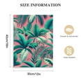 thumbnail image 2 of GOSMITH Canvas Wall Art Banana Leaf Tropical Green Leaves in The Pink Background 16x20 in / 12x16 in Decorative Painting 12x16 in, 2 of 5