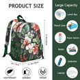 thumbnail image 4 of Floral and Bee Artwork Students Backpack - Artistic Watercolor Flower Pattern with Durable Zippers, Lightweight and Waterproof for School Use, 4 of 6