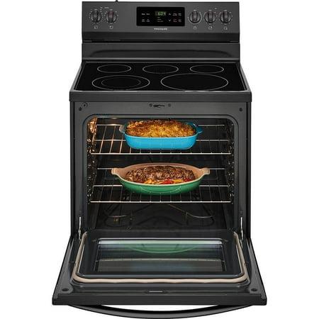 Frigidaire - Self-Cleaning Freestanding Electric Range - Black