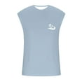 thumbnail image 2 of HCNTES Men's Muscle T-Shirt Sleeveless Muscle Tank Classic Muscle Tee Top for Men Running Vest Sportswear Tank Top(Blue,L), 2 of 3