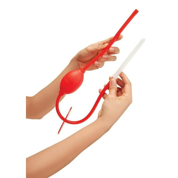 CleanScene Higginson 5 Piece Anal Douche Set, Red