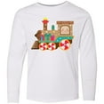 thumbnail image 3 of Inktastic Christmas Train Long Sleeve Youth T-Shirt, 3 of 5