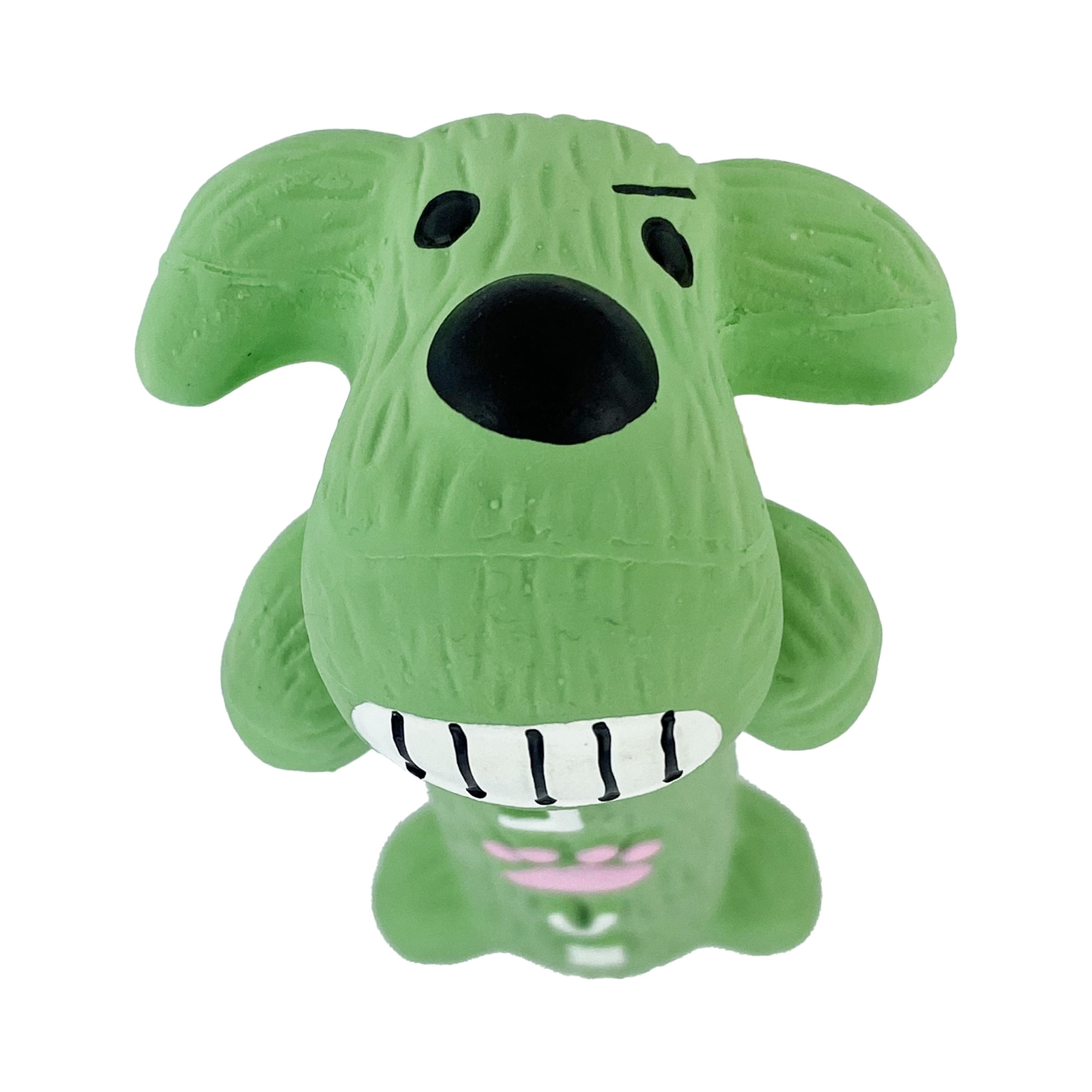 Multipet Smiling Dog Loofa Pals Latex Plush Dog Toy, Banana Shaped 