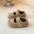 thumbnail image 4 of Toddler Shoes,Winter Girls Sneakers Warm Lined Casual Non Sole Soft Comfortable Indoor Outdoor Play,Toddler Boy Shoes,Beige,4-4.5 Years, 4 of 4