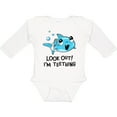 thumbnail image 3 of Inktastic Look out I'm teething- cute shark Boys or Girls Long Sleeve Baby Bodysuit, 3 of 5
