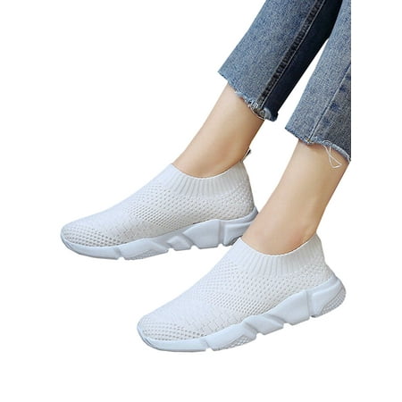 

Shakub Womens Slip On Wedge Sock Sneaker Trainers Walking Sports Ladies Mesh Breathable Shoes