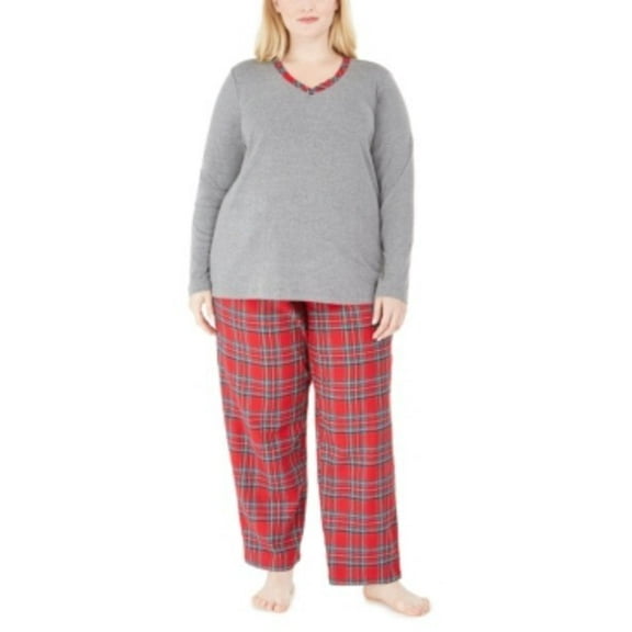 Charter Club Plaid Mix It Pajama Set Size 2X