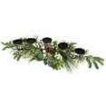 thumbnail image 4 of Northlight Berries and Eucalyptus Artificial Christmas Candle Holder - 42", 4 of 9