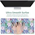thumbnail image 3 of Extended Gaming Mouse Pad Colorful Vintage Tropical Flower Large Mousepad with Stitched Edges,Anti-Slip Rubber Base Keyboard Mouse Mat Desk Pad for Gaming Home Office 35.4 x 15.7 inches, 3 of 5