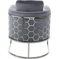 thumbnail image 3 of Meridian Furniture Casa Gray Velvet Upholstereded Chair, 3 of 10