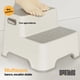thumbnail image 3 of Banco Escalera Infantil Antideslizante de 2 Escalones, Found Seguro y Resistente hasta 90 kg, Compacto y Portátil para Niños y Niñas en Lavabo, Cocina o Baño, Color Gris, 3 of 4
