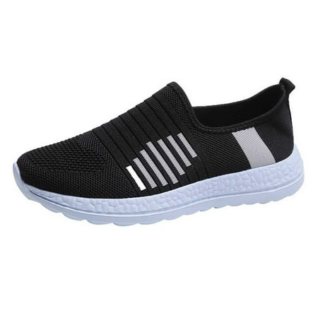

AnuirheiH Ladies Stretch Cloth Large Size Women Shoes Casual Sports Weaving Shoes Clearance Under $10
