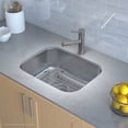 thumbnail image 2 of Kraus 23 Inch Rounded Corner Undermount Single Bowl Stainless Steel Kitchen Sink, 2 of 5