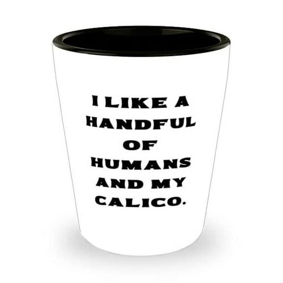 Sarcasm Calico Cat s, I Like a Handful of Humans and My Calico, Calico Cat Shot Glass From Friends