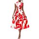 thumbnail image 1 of Vestido de Chaqueta para Mujeres Vestido Largo de Impresión sin Mangas, Elástico Transpirable para el Uso Diario, 1 of 8