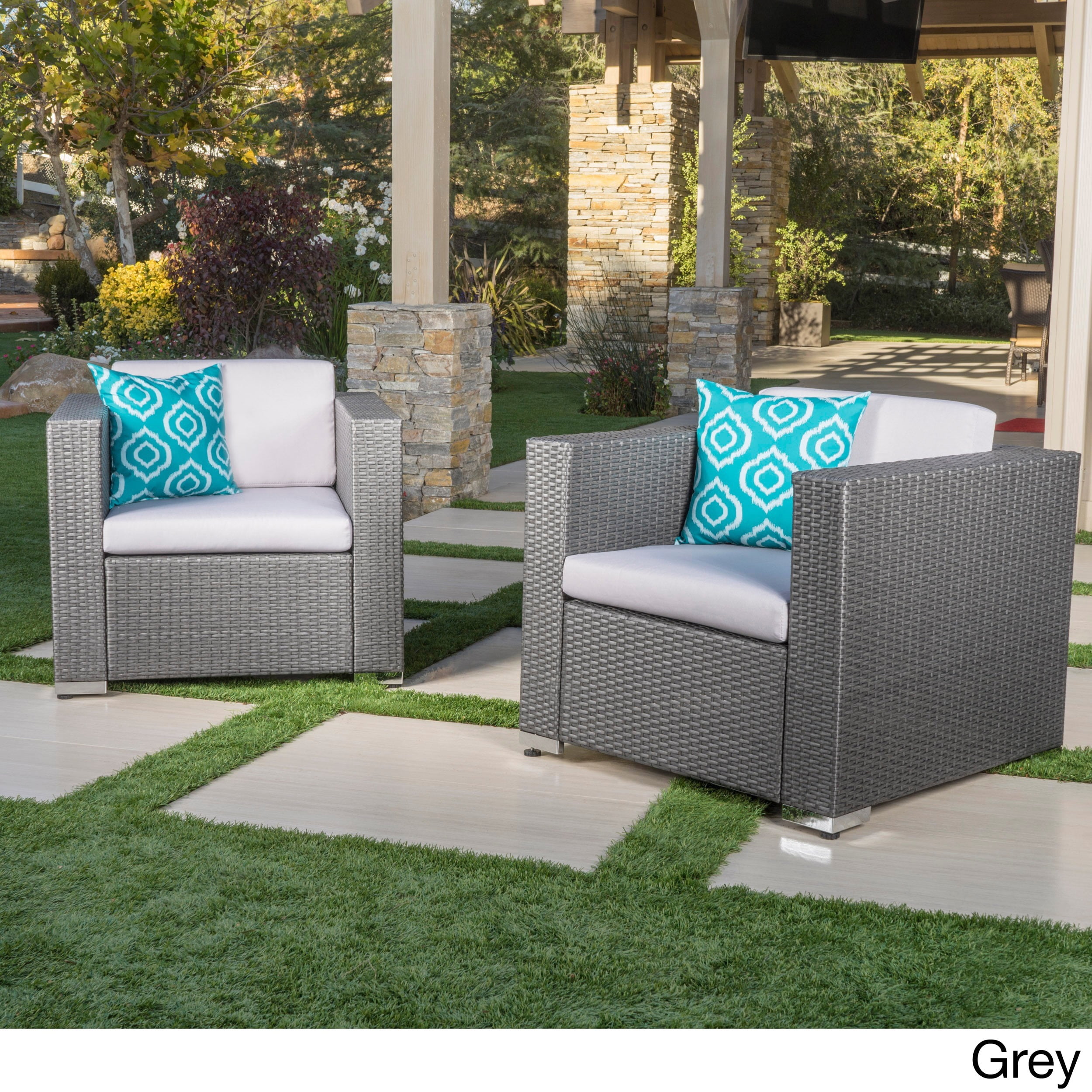 Christopher Knight Home Murano Outdoor Aluminum Club Chair with