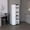 White/Black, variant on Depot E-Shop Kitchen Storage Cabinet With One Door, Five Interior Shelves