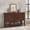 Chestnut Brown, variant on HomeStock Art Deco Dreams SIDEBOARDith Large Display Shelf , 3 Drawers 2 Storage Cabinets , Chestnut Brown