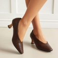 thumbnail image 3 of SACFOF Women's Kitten Heels Pumps - Pointed Toe Slip On Dress Shoes for Women, Comfortable Low Heel Work Shoes, 3 of 6