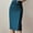 Blue-02, variant on LIBRCLO Skirts for Women Midi Length Pencil Stretch Hip Hugging High Waist Skirt for Office Work