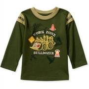 B24m Green Ls Screenprint Tee