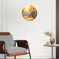 thumbnail image 3 of 10 Inch Wall Clock Battery Operated Silent Clock Decorative for Office, Kitchen, Outdoor, Living RoomAutumn Black White forest Landscape Beautiful Design, 3 of 4