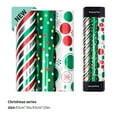 thumbnail image 2 of Christmas Wrapping Paper 3 Rolls Set - Large Size Thick Gift Wrap, Holiday Xmas Presents Packaging Festive Party Paper for Boxes, 2 of 9