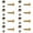9mm silver, variant on 8Pcs Antique Sturdy Brass Mirror Mounting Screws With Caps M3Thread Designs