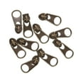 thumbnail image 4 of kurtrusly 10 Bronze Zip Pullers/ for Zipper Pull Sliders Head Repair Kit Durable and Stylish Type 3 5Set, 4 of 6