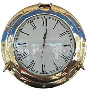 Clarity 7" Brass Clock Face With Hands Stained Glass Supplies 