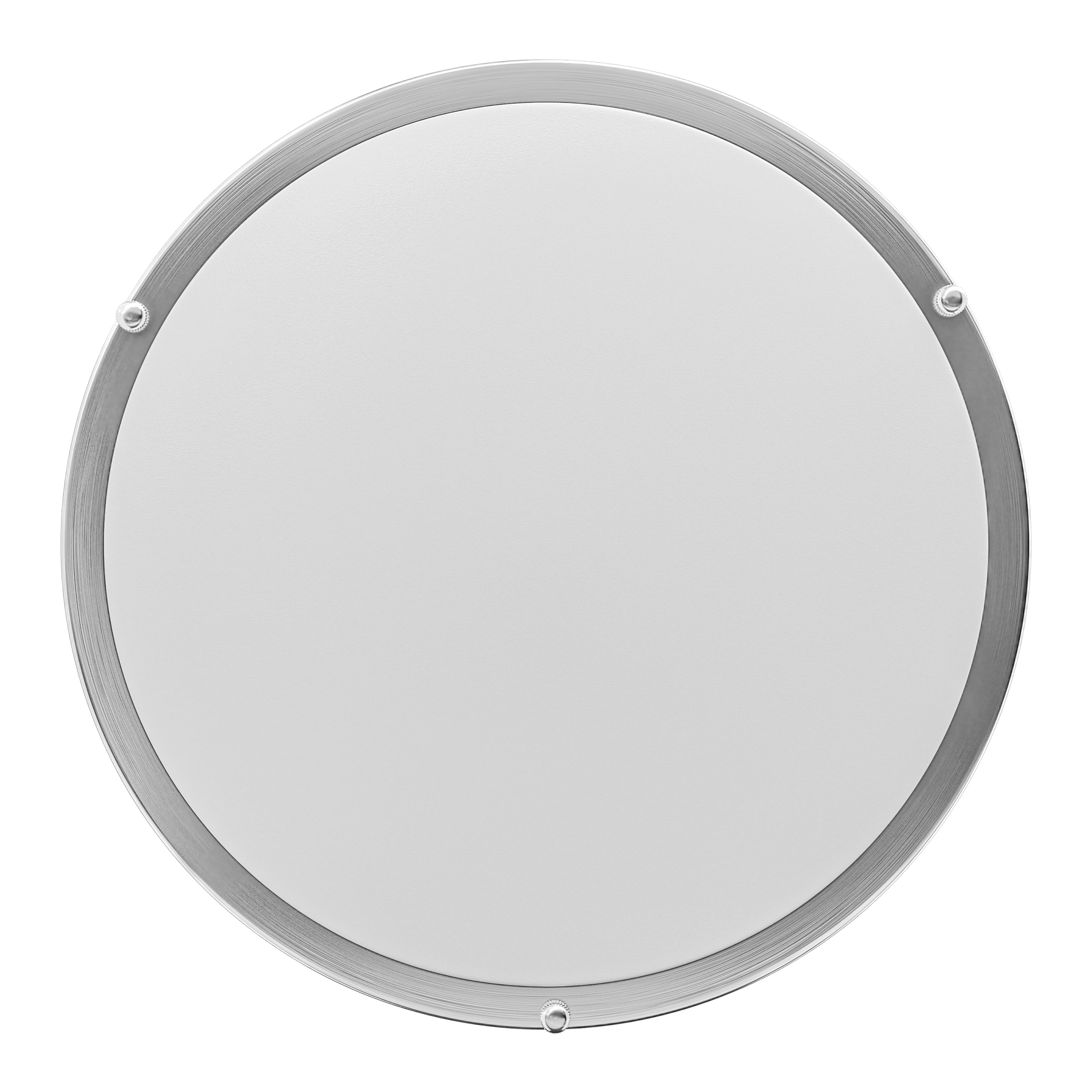 Leisure LED Brushed Nickel Ceiling Light 14 inch Flush Mount Adjustable Light Color (3000K/4000K/6500K) Surface Mount Ceiling Lamp for RV, Trailer, Camper, Boat DC 12V 28W