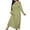Green, variant on Women's Long Nightgown Cotton Baggy Nightdress Plus Size Nightshirt Long Sleeve V Neck Sleep Dress Casual Sleepwear Black XXXL