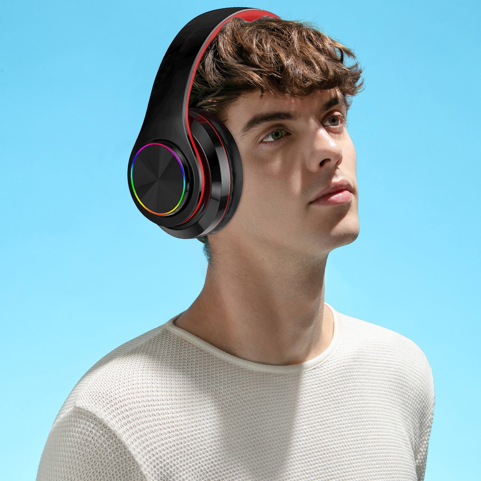 Bluetooth Headphones Over-Ear, Foldable Wireless and Wired Stereo Headset Micro SD/TF, FM for Cell Phone,PC,Soft Earmuffs &Light Weight for Prolonged Wearing,Camouflage