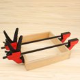 thumbnail image 1 of Clip F de 4 pulgadas, abrazadera resistente para carpintería, liberación de trinquete, herramienta manual de bricolaje, 1 of 9
