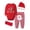 Red, variant on YDFCWXW Baby Girl Boy Christmas Outfit My 1st Christmas Infant New Year 4 Pcs Set, Cute Holiday Clothes (Red, 9-12 Months)