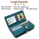thumbnail image 3 of Carteras de cuero con bloqueo RFID para mujeres Cartera de cremallera larga de gran capacidad Monedero de pasaporte de viaje plegable para mujer, 3 of 5