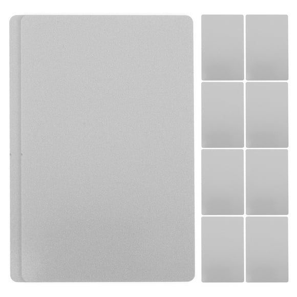 10 Uds tarjetas de visita grabadas tarjetas de visita de sublimación tarjetas de visita de metal espacios en blanco de sublimación en blanco tarjetas de productos tarjetas de visita de sublimación en