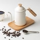 thumbnail image 4 of Hervidor de agua con , cafetera, tetera larga y estrecha con cuello de , tetera para verter café por goteo a mano para el hogar, , beige Gloria verter sobre la tetera de café, 4 of 9