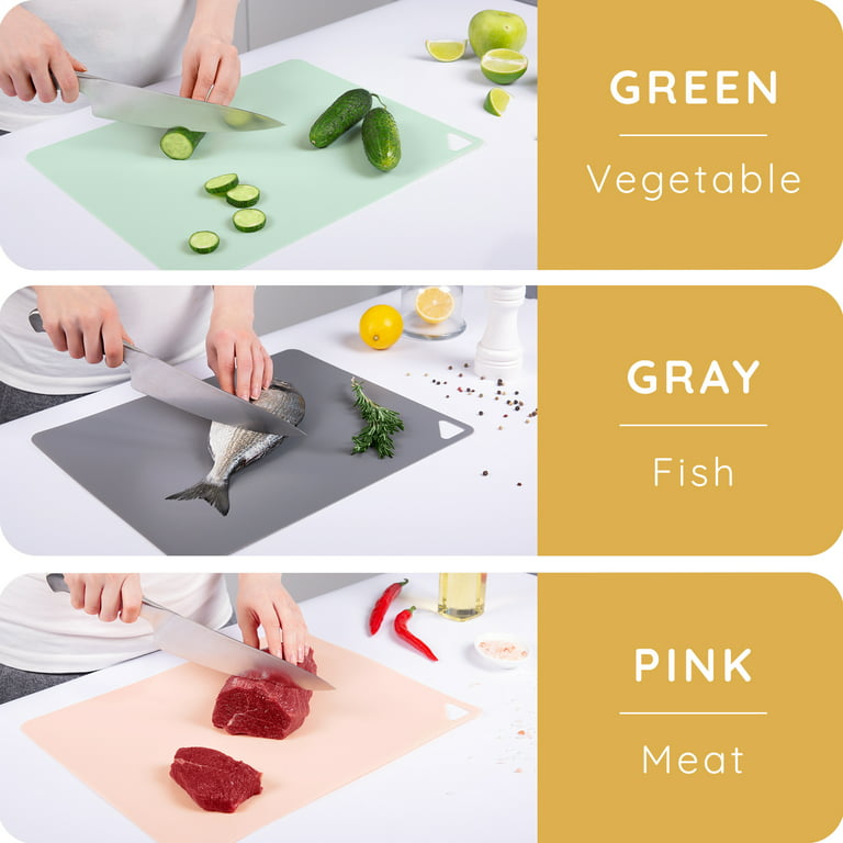 Kitchen Cutting Board Mats Non Slip Chopping Board Multi Purpose Long  Lasting Food Fruit Chopping Cut