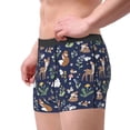 thumbnail image 2 of Honeii Animals And Wildflowers Print Mens Boxer Briefs Breathable,Boxer Brief for Men, Moisture-Wicking Underwear-Large, 2 of 5