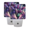 thumbnail image 7 of Colorful Flowers Bouquet Night Light 2 Pack LED Nightlight Plug into Wall Dusk to Dawn Sensor Soft White, 7 of 7
