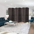 thumbnail image 5 of Extra Wide Diamond Weave Fiber Room Divider, 6 Panel, 5 of 9