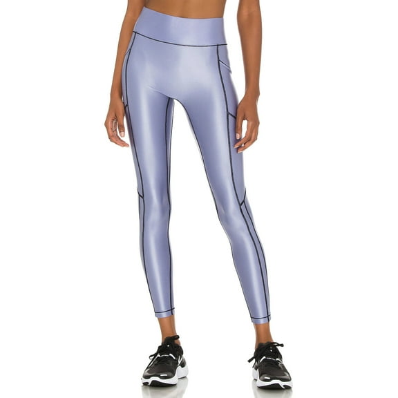 Bandier PERI SHINE/BLACK All Access High Waisted Pocket Leggings, US 2X-Large