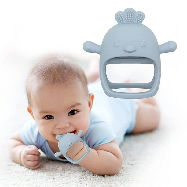 Silicone Baby Teether Toy for Infants 3+ Months, BPA Free AntiDrop