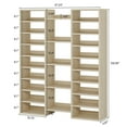 thumbnail image 3 of Tribesigns 14-Tier Shoe Rack, 59 in. White Shoe Shelf with 22 Open Cubbies, 46 Pairs Wide Entryway Shoe Organizer Shoe Storage Cabinet for Entryway, Living Room, Bedroom, 3 of 10