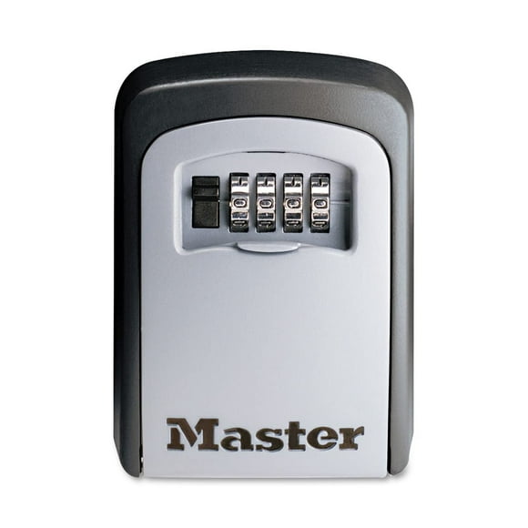 Master Lock 5401D Combinaison de Verrouillage Boîte en Acier à 5 Touches 3-7/8w x 1-1/2d x 4-5/8h Noir/argent