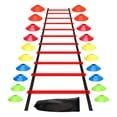 thumbnail image 1 of Almencla Agility Ladder Balance Foot Exercise Coordination Workout Training Equipment Red, 1 of 8