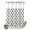 White, variant on No Hook Shower Curtain, White Boho Geometric Shower Curtains for Bathroom with See Through Top Window, Modern Simple Aztec Ethnic Pattern Waterproof & Washable Bath Curtain 60"x72"