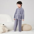 thumbnail image 2 of Gubotare Boy Pjs Boys' Comfort Fit Printed PJ Set - Classic Sleepwear for Everyday Use Size 9-10 Years (Grey,9-10 Years), 2 of 7